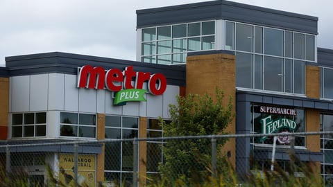 Quebec, Canada - 08-22-2024: Logo of the Metro grocery store in Quebec; Shutterstock ID 2512606391