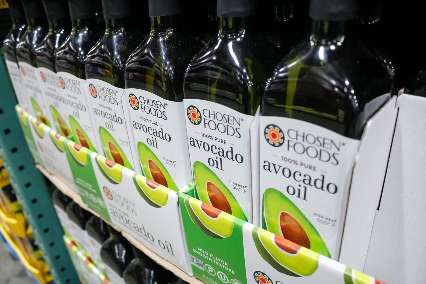 Los Angeles, California, United States - 02-19-2020: A view of several bottles of Chosen Foods Avocado Oil, on display at a local big box grocery store.; Shutterstock ID 1659167404